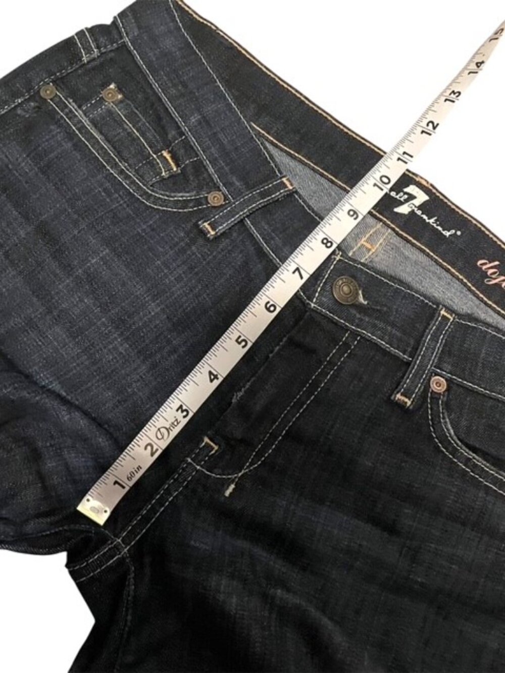7 For All Mankind Dojo Jeans Dark Wash Size 29 - Picture 15 of 16